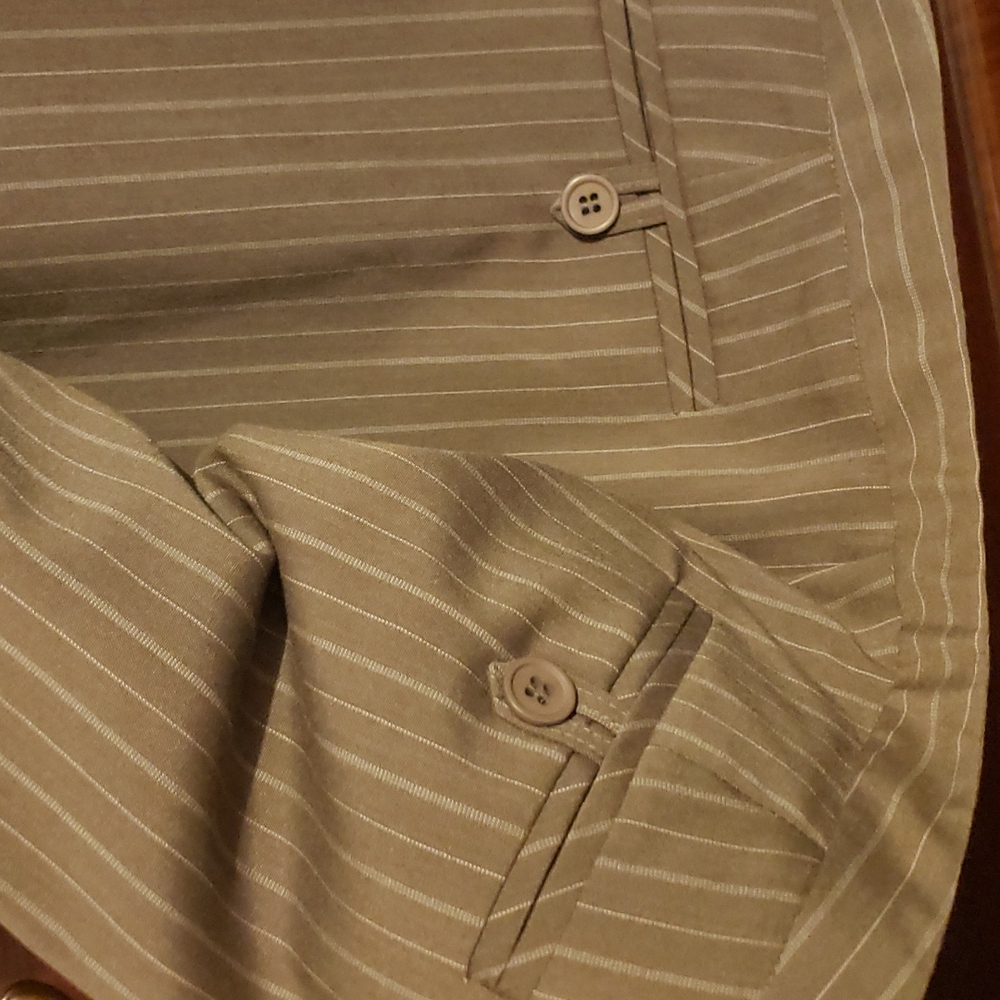 Juniors brown pin stripe dress pants - Picture 3 of 3